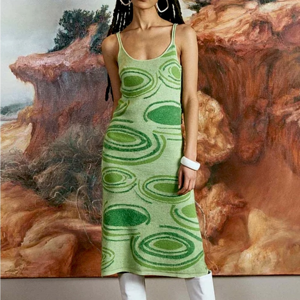 House of Sunny - Green Hockney Dress - NWT